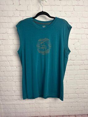 REI sleeveless active top men's size large workout fitness athleisure retro